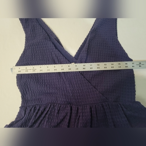 Anthropology Ric Rac Crepe Cascade Ruffle Dress Size Large - Picture 5 of 10